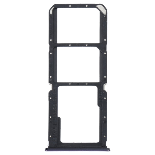 For OPPO Reno5 Lite / Reno5 F / A94 4G SIM Card Tray + SIM Card Tray + Micro SD Card Tray (Purple)