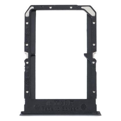 For OPPO Reno5 4G SIM Card Tray + SIM Card Tray(Black) - Card Tray by buy2fix | Online Shopping UK | buy2fix