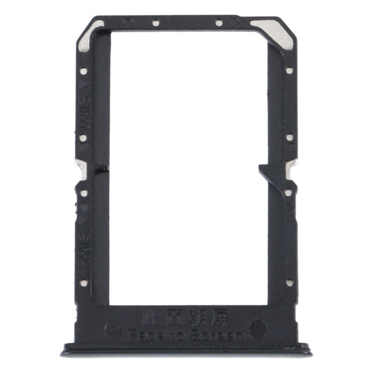 For OPPO Reno5 4G SIM Card Tray + SIM Card Tray(Black) - Card Tray by buy2fix | Online Shopping UK | buy2fix