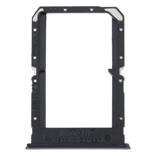 Pour OPPO Reno5 4G Plateau de carte SIM + Plateau de carte SIM (Noir)