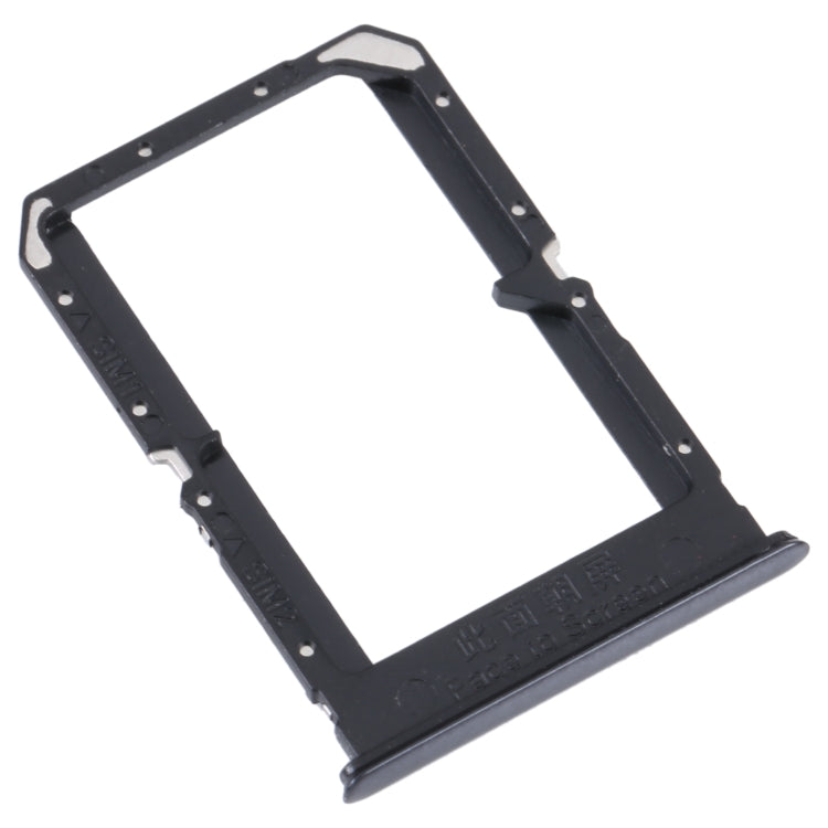 For OPPO Reno5 4G SIM Card Tray + SIM Card Tray(Black) - Card Tray by buy2fix | Online Shopping UK | buy2fix