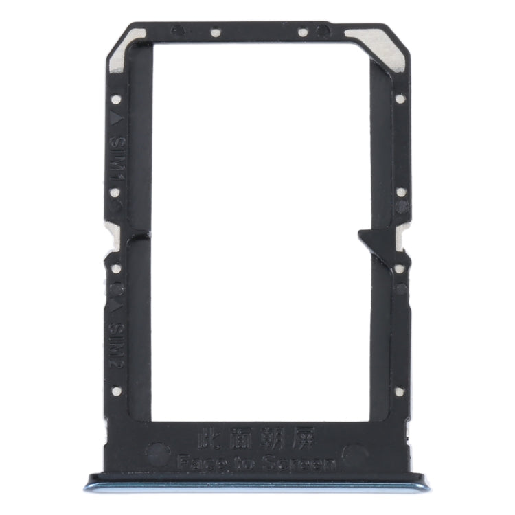 For OPPO Reno5 4G SIM Card Tray + SIM Card Tray (Silver) - Card Tray by buy2fix | Online Shopping UK | buy2fix