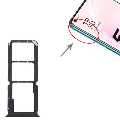 For OPPO A93s 5G SIM Card Tray + SIM Card Tray + Micro SD Card Tray (Black) - Card Tray by buy2fix | Online Shopping UK | buy2fix