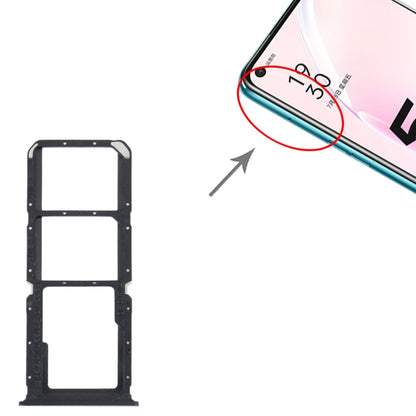 For OPPO A93s 5G SIM Card Tray + SIM Card Tray + Micro SD Card Tray (Grey) - Card Tray by buy2fix | Online Shopping UK | buy2fix