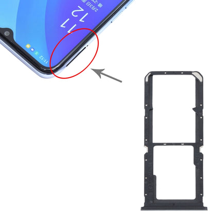 For OPPO A55 5G / A53S 5G SIM Card Tray + SIM Card Tray + Micro SD Card Tray (Black) - Card Tray by buy2fix | Online Shopping UK | buy2fix