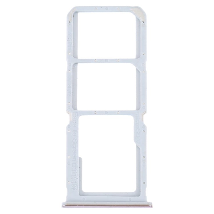 For OPPO A55 5G / A53S 5G SIM Card Tray + SIM Card Tray + Micro SD Card Tray (Gold) - Card Tray by buy2fix | Online Shopping UK | buy2fix