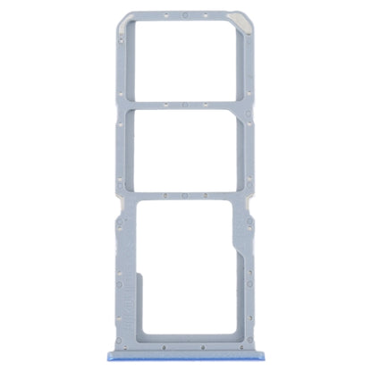 For OPPO A55 5G / A53S 5G SIM Card Tray + SIM Card Tray + Micro SD Card Tray (Blue) - Card Tray by buy2fix | Online Shopping UK | buy2fix
