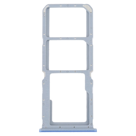 For OPPO A55 5G / A53S 5G SIM Card Tray + SIM Card Tray + Micro SD Card Tray (Blue) - Card Tray by buy2fix | Online Shopping UK | buy2fix
