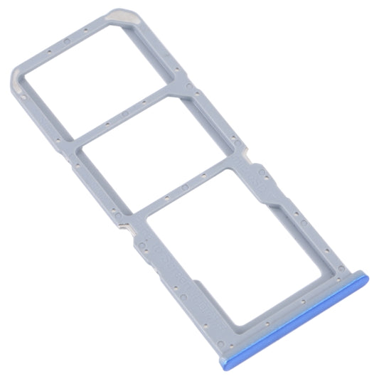 For OPPO A55 5G / A53S 5G SIM Card Tray + SIM Card Tray + Micro SD Card Tray (Blue) - Card Tray by buy2fix | Online Shopping UK | buy2fix