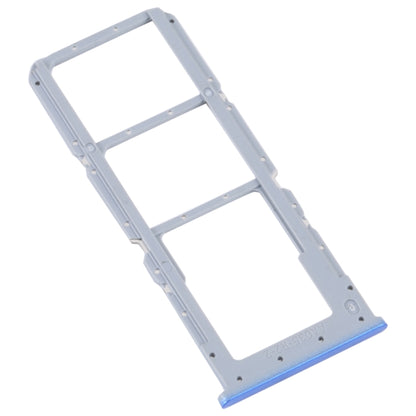 For OPPO A55 5G / A53S 5G SIM Card Tray + SIM Card Tray + Micro SD Card Tray (Blue) - Card Tray by buy2fix | Online Shopping UK | buy2fix