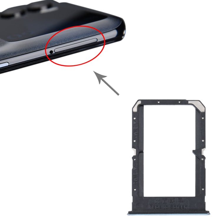 For OPPO K9 Pro SIM Card Tray + SIM Card Tray (Silver) - Card Tray by buy2fix | Online Shopping UK | buy2fix