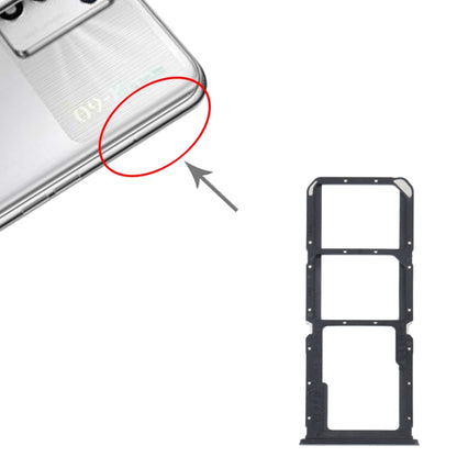 For OPPO K9S SIM Card Tray + SIM Card Tray + Micro SD Card Tray (Black) - Card Tray by buy2fix | Online Shopping UK | buy2fix