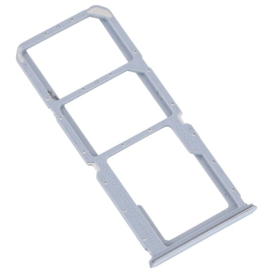 For OPPO K9S SIM Card Tray + SIM Card Tray + Micro SD Card Tray (Silver) - Card Tray by buy2fix | Online Shopping UK | buy2fix