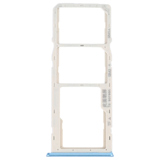 For OPPO A16K SIM Card Tray + SIM Card Tray + Micro SD Card Tray (Blue)