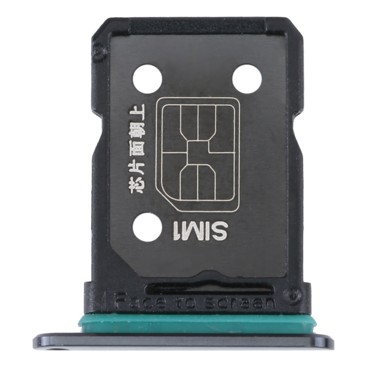 For OPPO Reno7 SE 5G SIM Card Tray + SIM Card Tray (Black) - Card Tray by buy2fix | Online Shopping UK | buy2fix