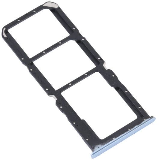 For OPPO K9x SIM Card Tray + SIM Card Tray + Micro SD Card Tray (Blue) - Card Tray by buy2fix | Online Shopping UK | buy2fix