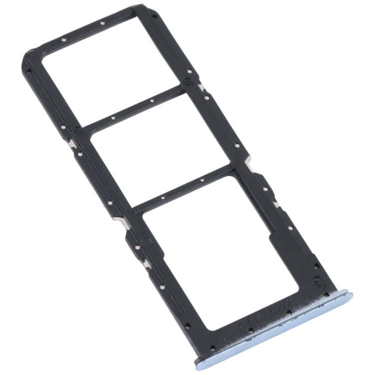 For OPPO K9x SIM Card Tray + SIM Card Tray + Micro SD Card Tray (Blue) - Card Tray by buy2fix | Online Shopping UK | buy2fix