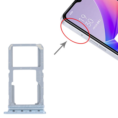 For OPPO A57 5G / A77 5G / K10 5G SIM Card Tray + SIM / Micro SD Card Tray (Blue) - Card Tray by buy2fix | Online Shopping UK | buy2fix