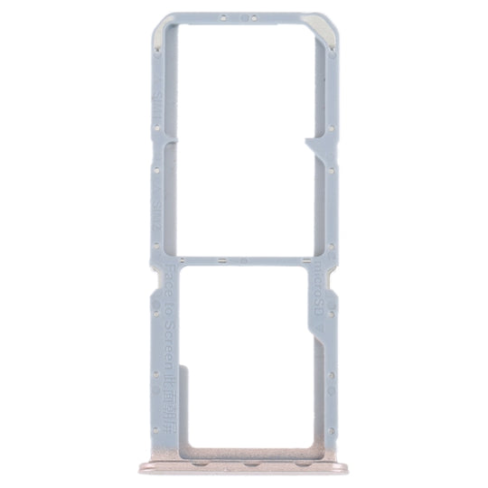 For OPPO Reno7 Z 5G / Reno7 Lite / Reno8 Lite / F21 Pro 5G SIM Card Tray + SIM Card Tray + Micro SD Card Tray (Gold)