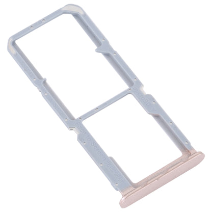 For OPPO Reno7 Z 5G / Reno7 Lite / Reno8 Lite / F21 Pro 5G SIM Card Tray + SIM Card Tray + Micro SD Card Tray (Gold) - Card Tray by buy2fix | Online Shopping UK | buy2fix