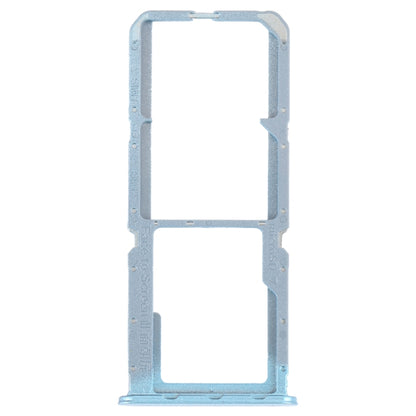 For OPPO Reno7 Z 5G / Reno7 Lite / Reno8 Lite / F21 Pro 5G SIM Card Tray + SIM Card Tray + Micro SD Card Tray (Blue) - Card Tray by buy2fix | Online Shopping UK | buy2fix