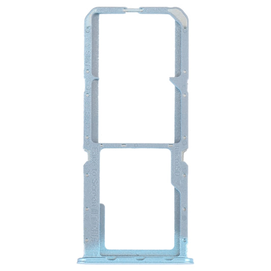 For OPPO Reno7 Z 5G / Reno7 Lite / Reno8 Lite / F21 Pro 5G SIM Card Tray + SIM Card Tray + Micro SD Card Tray (Blue) - Card Tray by buy2fix | Online Shopping UK | buy2fix