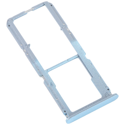 For OPPO Reno7 Z 5G / Reno7 Lite / Reno8 Lite / F21 Pro 5G SIM Card Tray + SIM Card Tray + Micro SD Card Tray (Blue) - Card Tray by buy2fix | Online Shopping UK | buy2fix