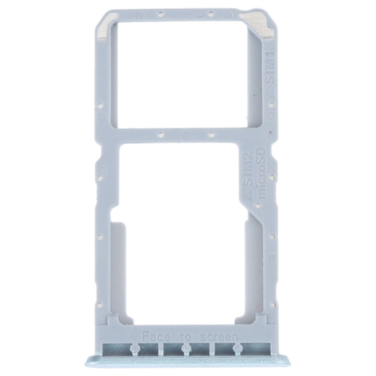 For OPPO A96 4G SIM Card Tray + SIM / Micro SD Card Tray (Blue) - Card Tray by buy2fix | Online Shopping UK | buy2fix