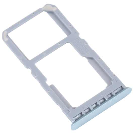 For OPPO A96 4G SIM Card Tray + SIM / Micro SD Card Tray (Blue) - Card Tray by buy2fix | Online Shopping UK | buy2fix