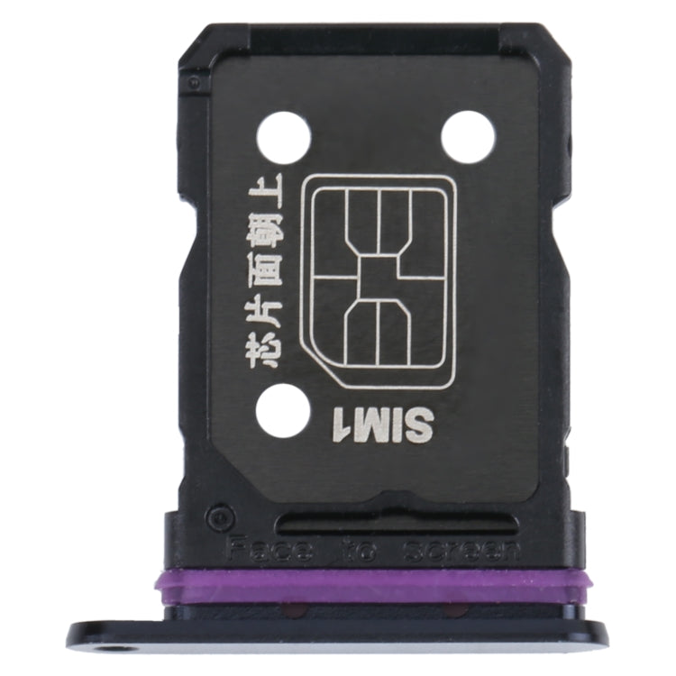 For OPPO Reno8 Pro+ / Reno8 Pro 5G / Reno8 Pro China SIM Card Tray + SIM Card Tray (Black) - Card Tray by buy2fix | Online Shopping UK | buy2fix
