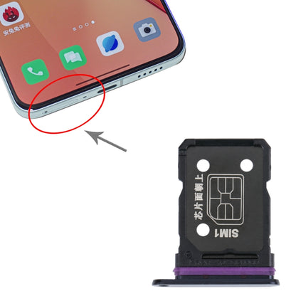 For OPPO Reno8 Pro+ / Reno8 Pro 5G / Reno8 Pro China SIM Card Tray + SIM Card Tray (Black) - Card Tray by buy2fix | Online Shopping UK | buy2fix