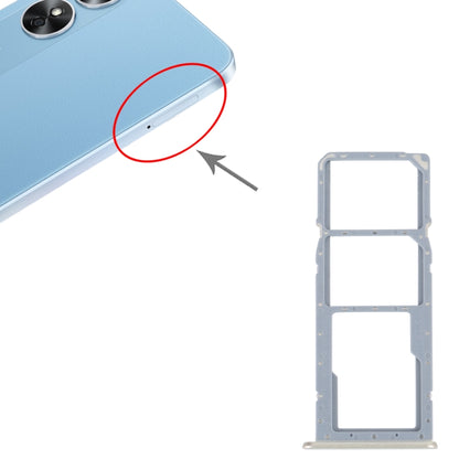 For OPPO A17 SIM Card Tray + SIM Card Tray + Micro SD Card Tray (Gold) - Card Tray by buy2fix | Online Shopping UK | buy2fix