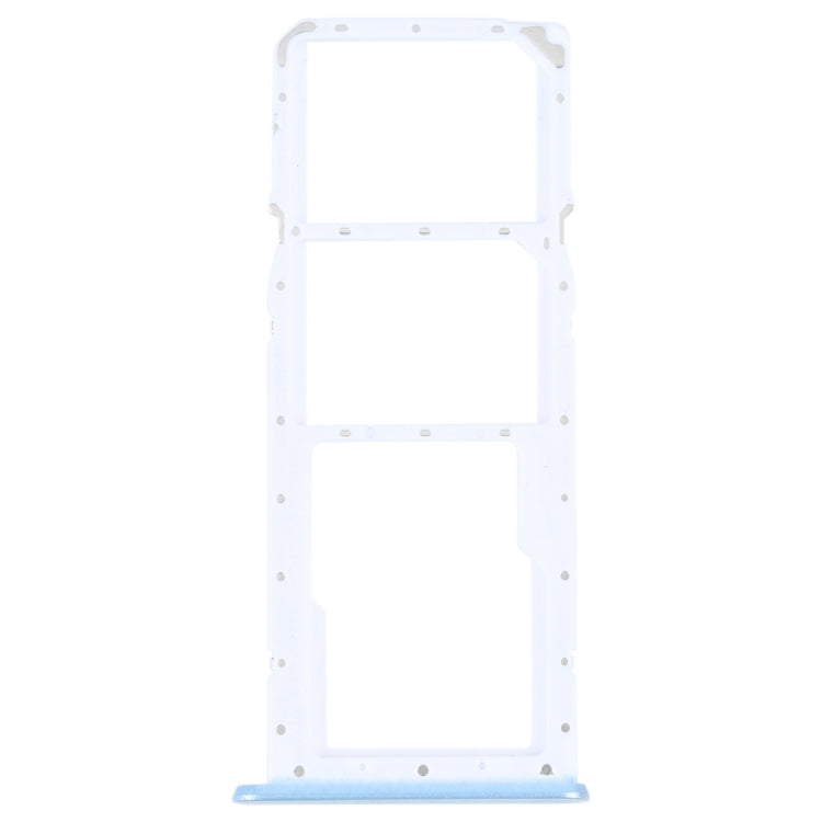 For OPPO A17 SIM Card Tray + SIM Card Tray + Micro SD Card Tray (Blue) - Card Tray by buy2fix | Online Shopping UK | buy2fix