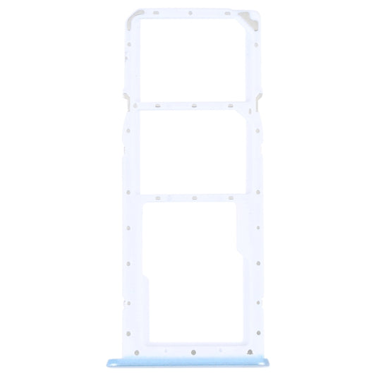 For OPPO A17 SIM Card Tray + SIM Card Tray + Micro SD Card Tray (Blue) - Card Tray by buy2fix | Online Shopping UK | buy2fix