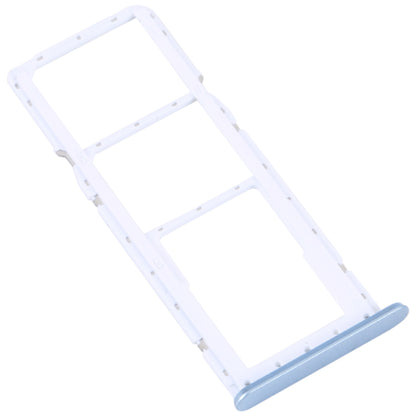 For OPPO A17 SIM Card Tray + SIM Card Tray + Micro SD Card Tray (Blue) - Card Tray by buy2fix | Online Shopping UK | buy2fix