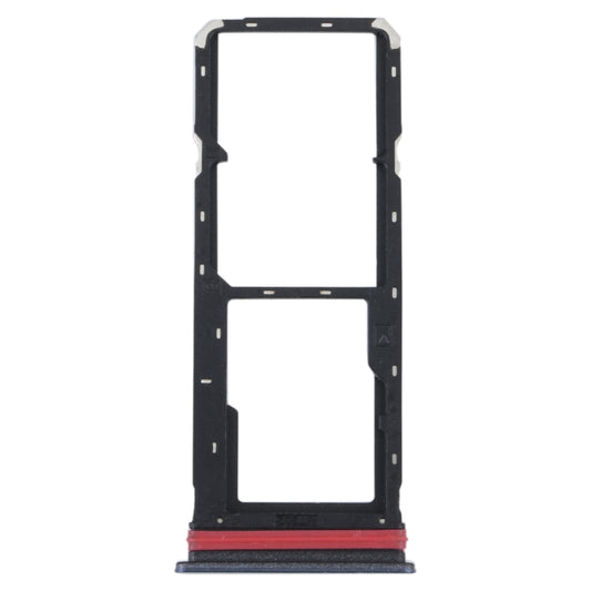 For vivo Y35 4G SIM Card Tray + SIM Card Tray + Micro SD Card Tray (Black) - Card Tray by buy2fix | Online Shopping UK | buy2fix