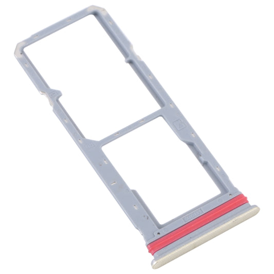 For vivo Y35 4G SIM Card Tray + SIM Card Tray + Micro SD Card Tray (Gold) - Card Tray by buy2fix | Online Shopping UK | buy2fix