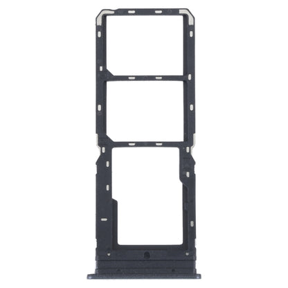 For vivo Y16 SIM Card Tray + SIM Card Tray + Micro SD Card Tray (Black) - Card Tray by buy2fix | Online Shopping UK | buy2fix