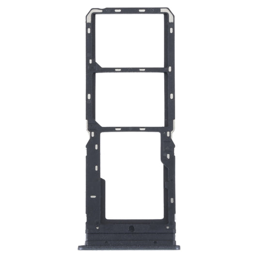 For vivo Y16 SIM Card Tray + SIM Card Tray + Micro SD Card Tray (Black) - Card Tray by buy2fix | Online Shopping UK | buy2fix