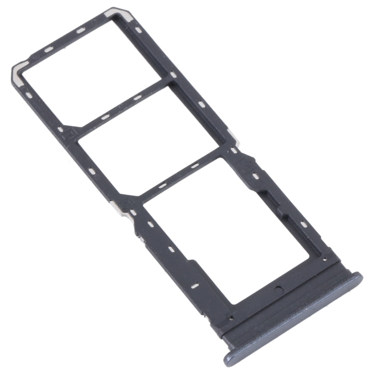 For vivo Y16 SIM Card Tray + SIM Card Tray + Micro SD Card Tray (Black) - Card Tray by buy2fix | Online Shopping UK | buy2fix