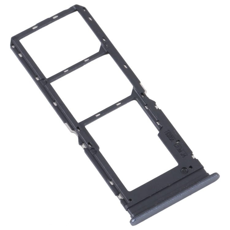 For vivo Y16 SIM Card Tray + SIM Card Tray + Micro SD Card Tray (Black) - Card Tray by buy2fix | Online Shopping UK | buy2fix
