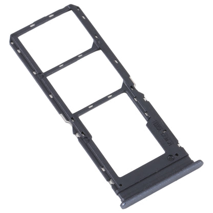 For vivo Y16 SIM Card Tray + SIM Card Tray + Micro SD Card Tray (Black) - Card Tray by buy2fix | Online Shopping UK | buy2fix