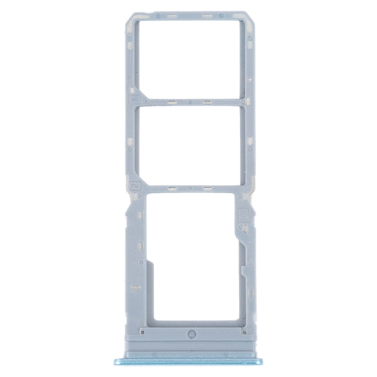 For vivo Y16 SIM Card Tray + SIM Card Tray + Micro SD Card Tray (Blue) - Card Tray by buy2fix | Online Shopping UK | buy2fix