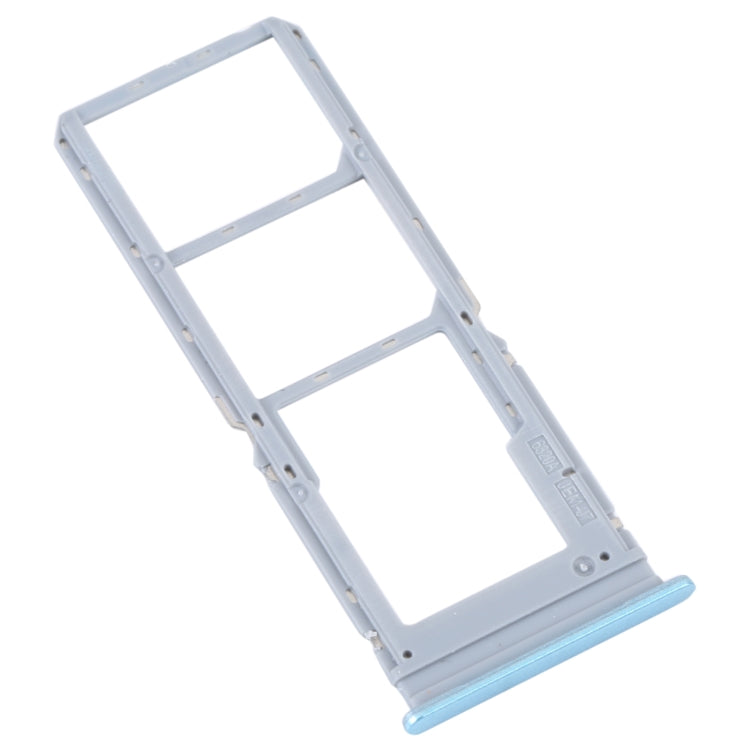 For vivo Y16 SIM Card Tray + SIM Card Tray + Micro SD Card Tray (Blue) - Card Tray by buy2fix | Online Shopping UK | buy2fix