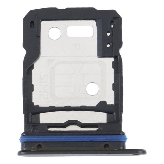 For vivo S15 SIM Card Tray + SIM Card Tray (Black) - Card Tray by buy2fix | Online Shopping UK | buy2fix