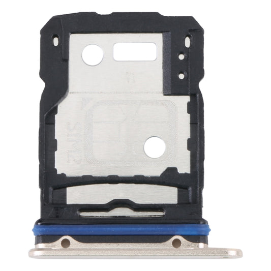 For vivo S15 SIM Card Tray + SIM Card Tray (Gold) - Card Tray by buy2fix | Online Shopping UK | buy2fix