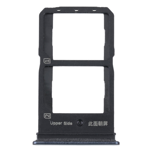 For vivo Y55S 5G SIM Card Tray + SIM Card Tray (Black) - Card Tray by buy2fix | Online Shopping UK | buy2fix