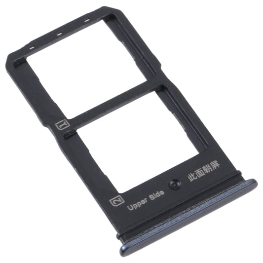 For vivo Y55S 5G SIM Card Tray + SIM Card Tray (Black) - Card Tray by buy2fix | Online Shopping UK | buy2fix