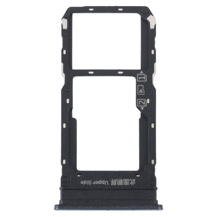 For vivo Y33S / Y33T SIM Card Tray + SIM / Micro SD Card Tray (Black) - Card Tray by buy2fix | Online Shopping UK | buy2fix