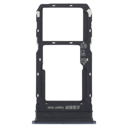 For vivo Y33S / Y33T SIM Card Tray + SIM / Micro SD Card Tray (Black) - Card Tray by buy2fix | Online Shopping UK | buy2fix